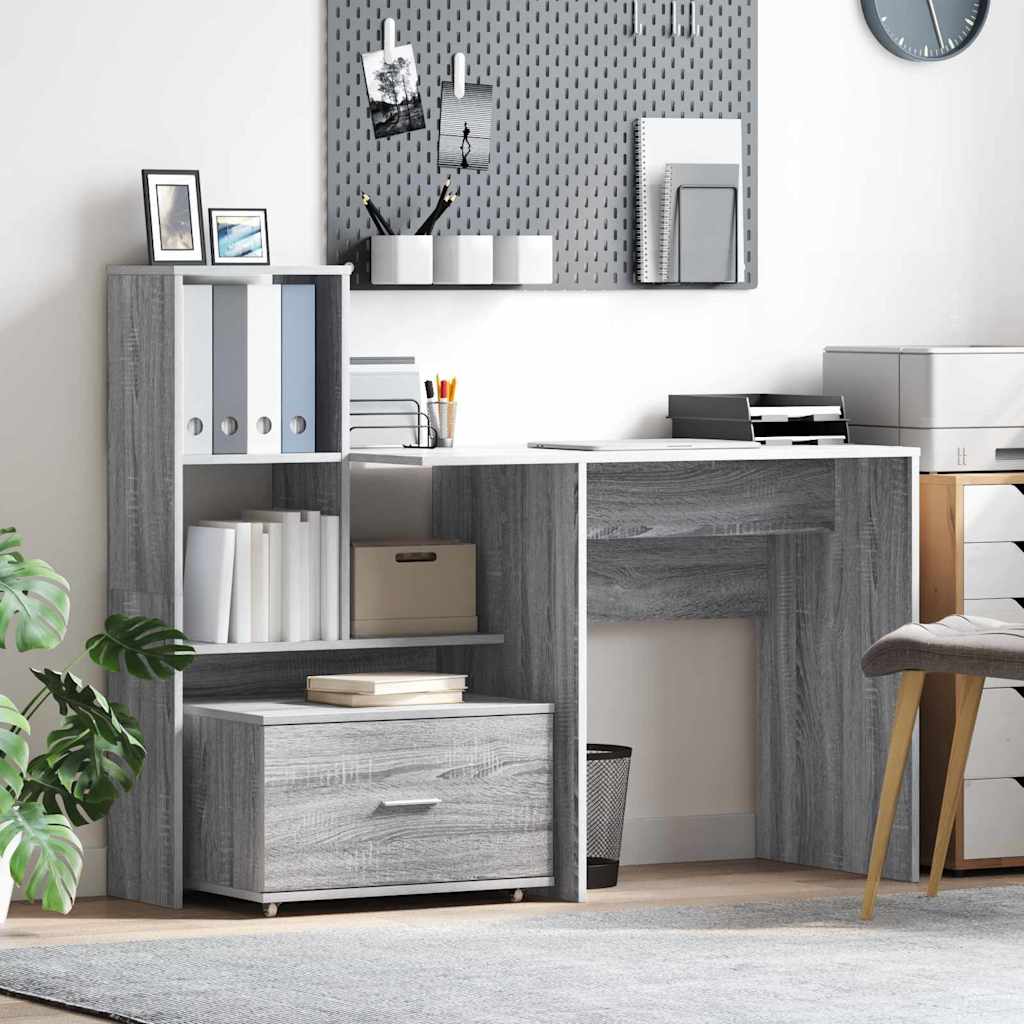 Ladenkast met wiel Grijs Sonoma 55 x 45 x 31 cm is nu te koop bij PeponiXL, paradijselijk wonen!