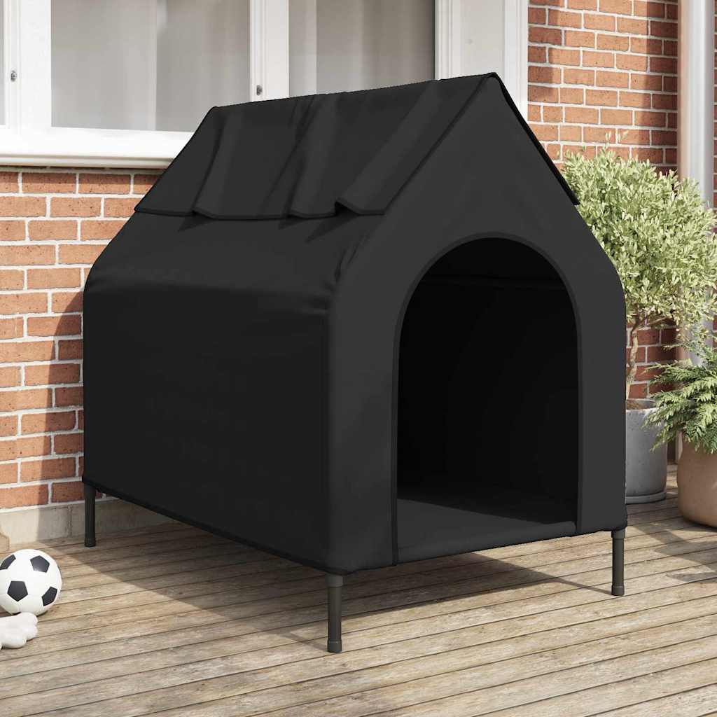 Huis voor Huisdieren Zwart 110 x 75 x 90 cm Staal is nu te koop bij PeponiXL, paradijselijk wonen!
