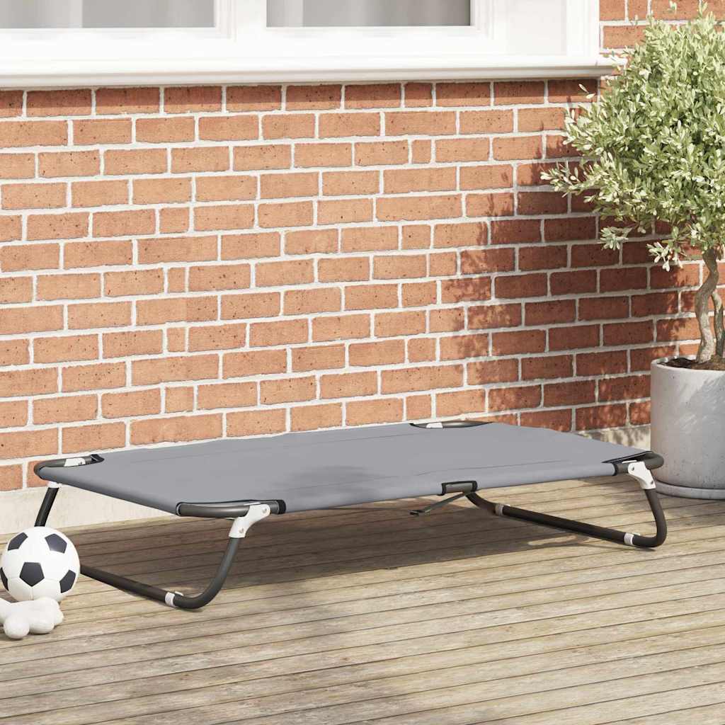 Hondenbed Lichtgrijs 90 x 55 x 18 cm Staal is nu te koop bij PeponiXL, paradijselijk wonen!