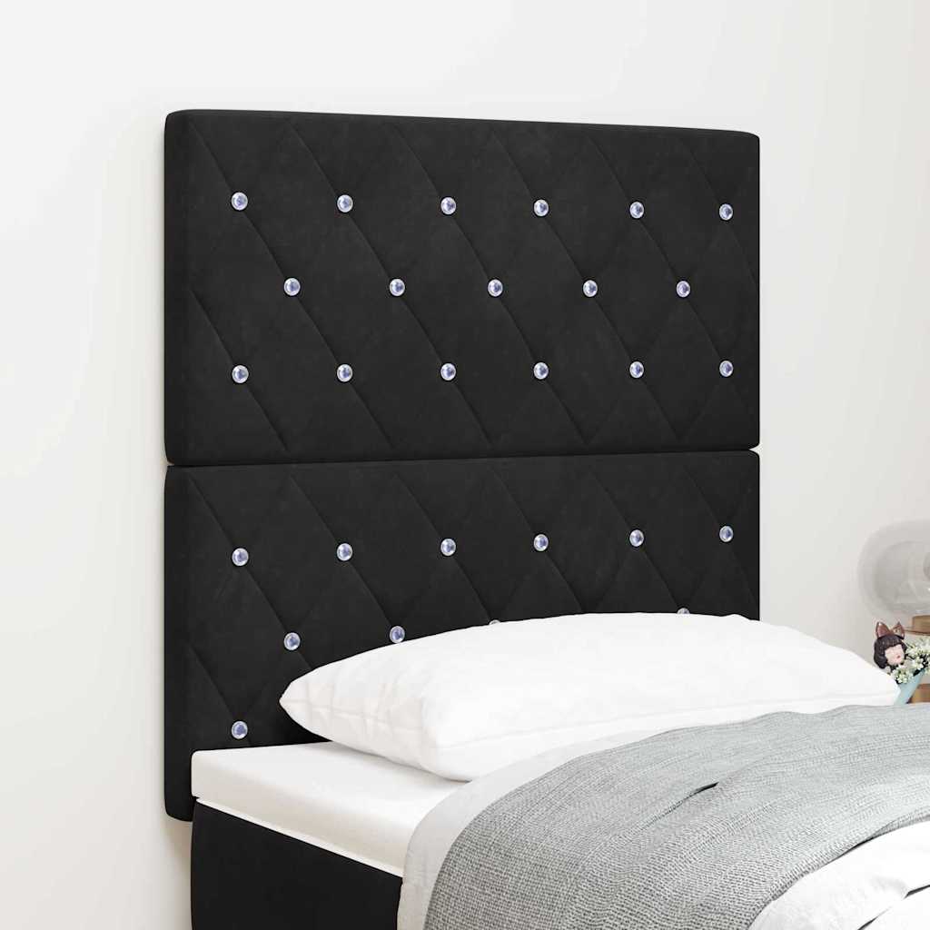 Hoofdbord Zwart 80 cm Fluweel is nu te koop bij PeponiXL, paradijselijk wonen!