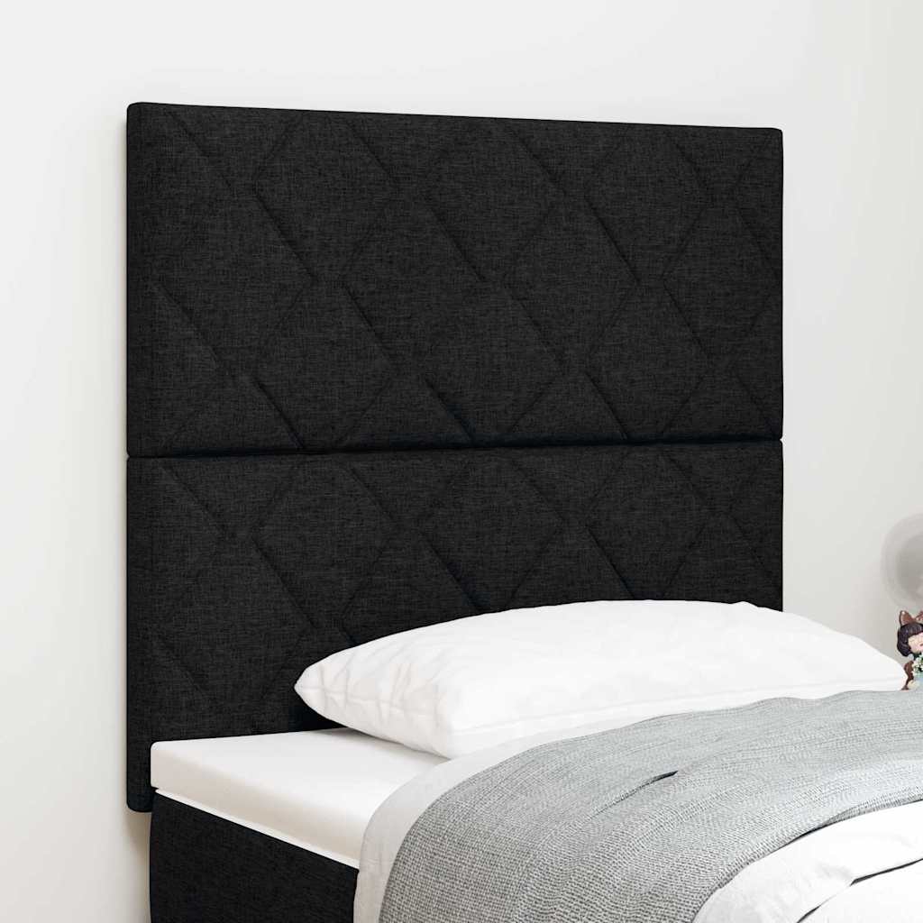 Hoofdbord Zwart 90 cm Stof is nu te koop bij PeponiXL, paradijselijk wonen!