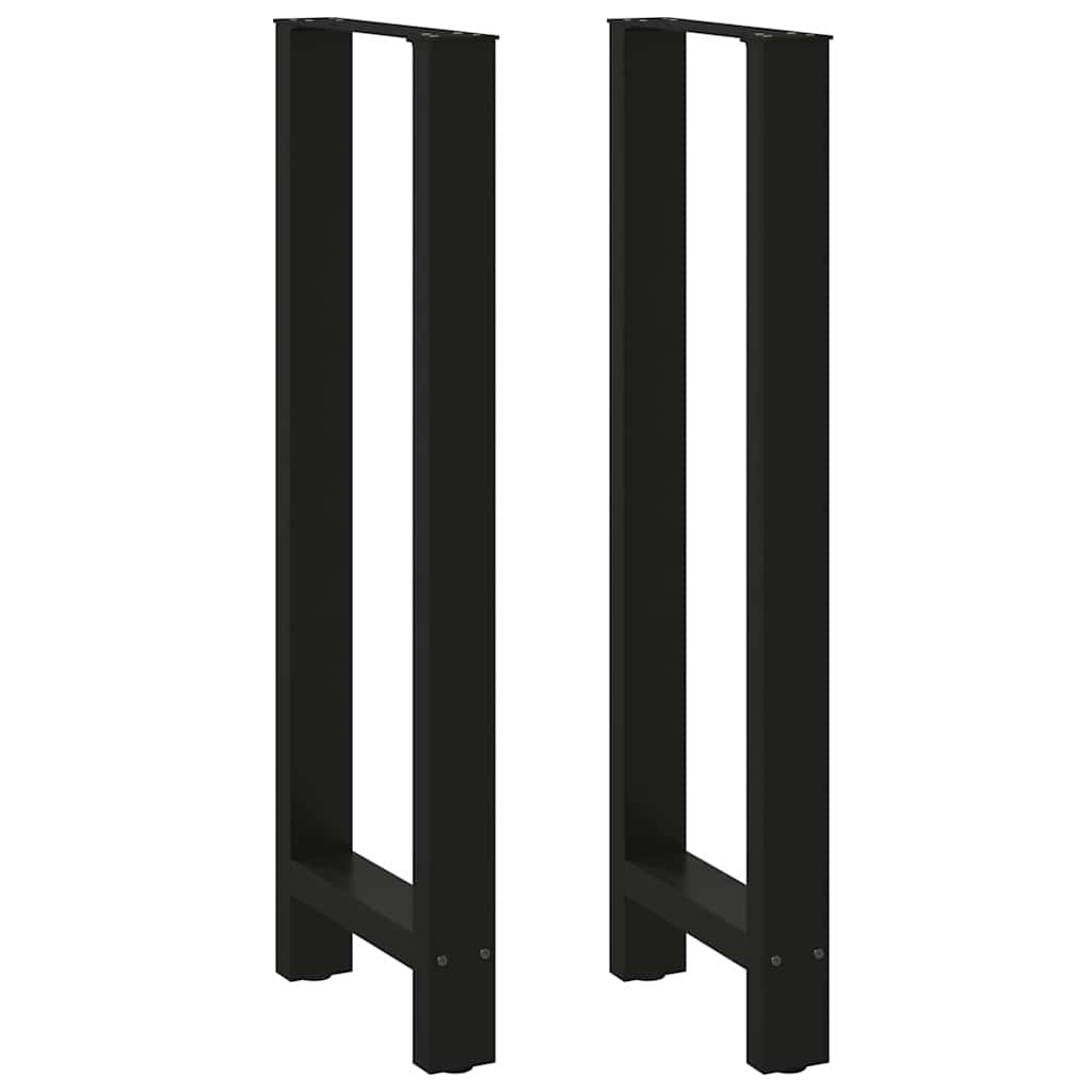 Bartafelpoten 2 st 50x(110-111) cm staal zwart is nu te koop bij PeponiXL, paradijselijk wonen!