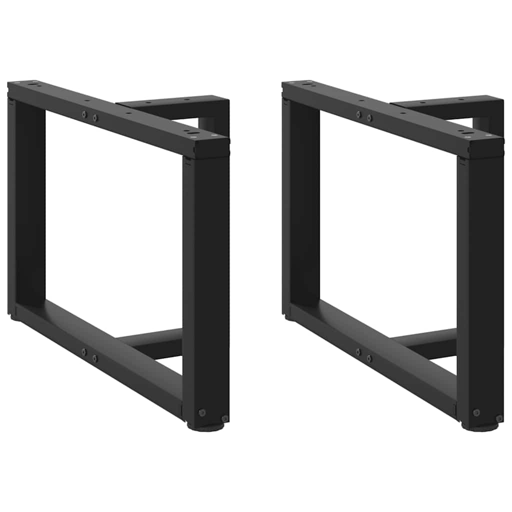 Salontafelpoten 2 st T-vormig 60x25x(42-43) cm staal zwart is nu te koop bij PeponiXL, paradijselijk wonen!