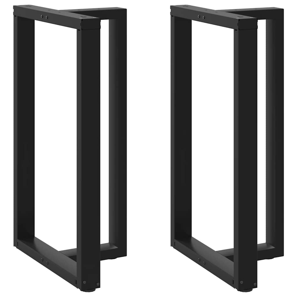 Bartafelpoten 2 st T-vormig 60x35x(100-101) cm staal zwart is nu te koop bij PeponiXL, paradijselijk wonen!