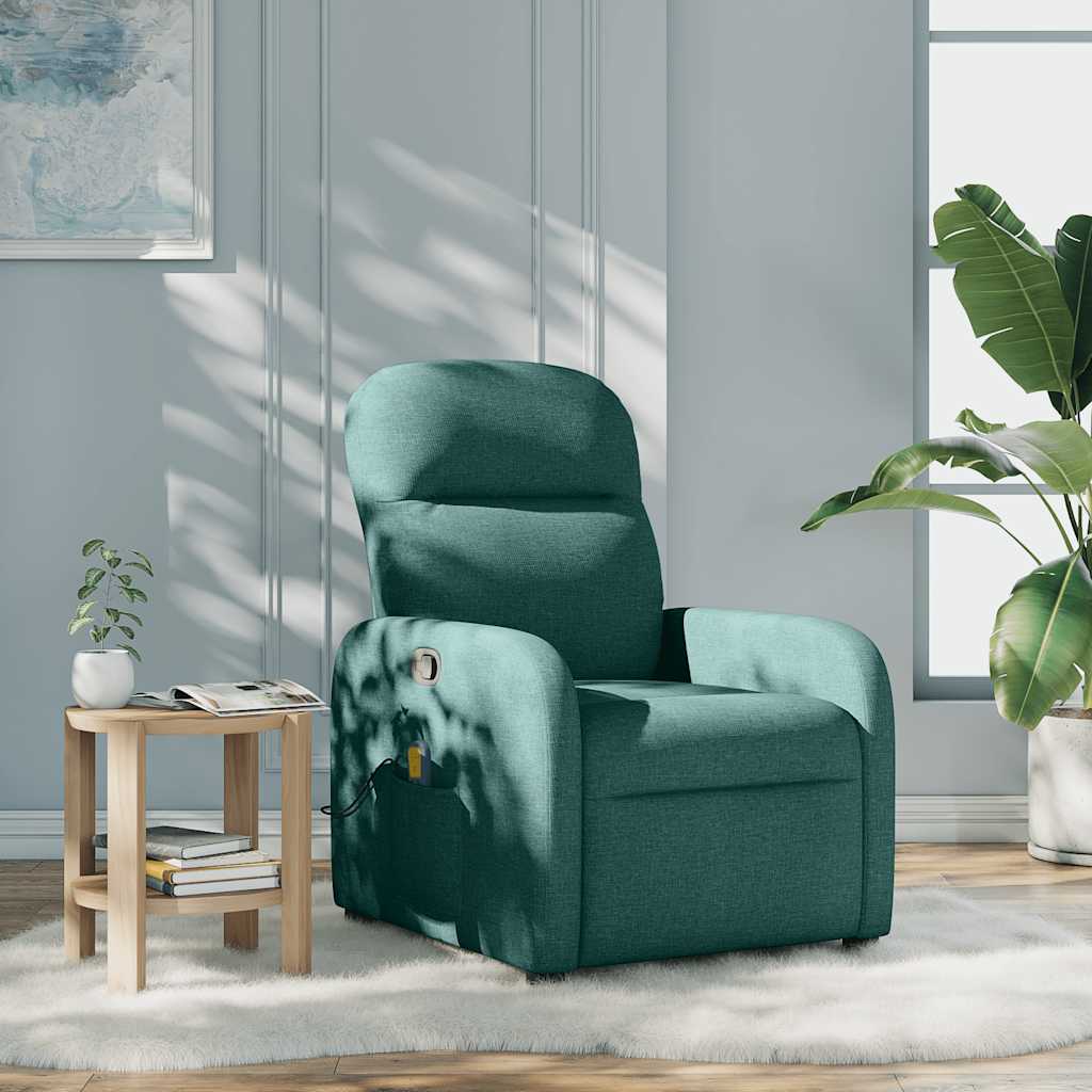 Massagestoel verstelbaar stof donkergroen is nu te koop bij PeponiXL, paradijselijk wonen!