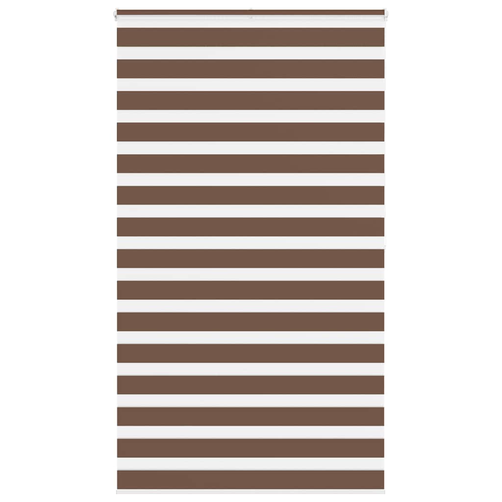 Zebra rolgordijn 130x200 cm stofbreedte 125,9cm polyester bruin is nu te koop bij PeponiXL, paradijselijk wonen!