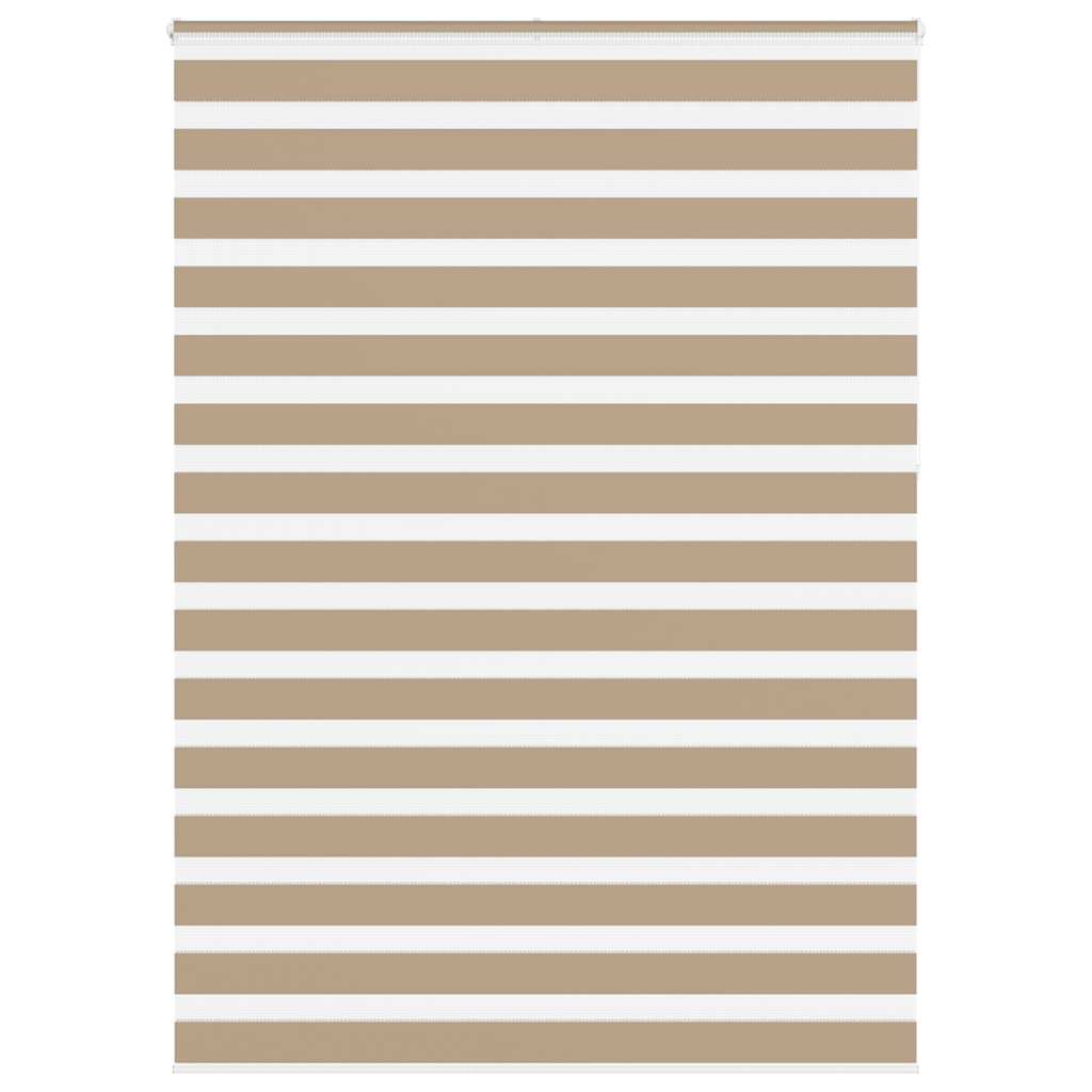 Zebra Blind 165x230 cm stofbreedte 160,9 cm polyester zandbruin is nu te koop bij PeponiXL, paradijselijk wonen!