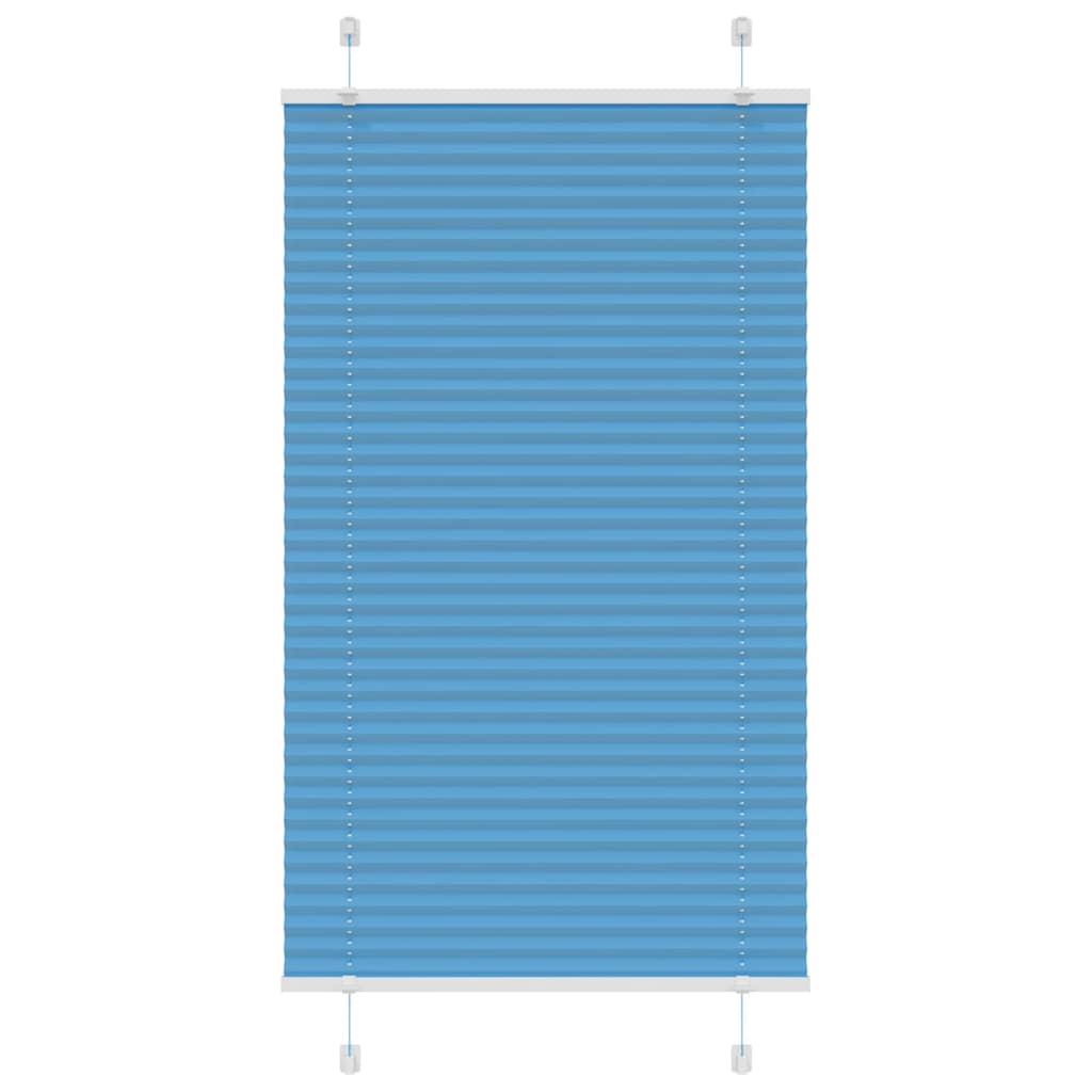 Plissé rolgordijn 70x100 cm stofbreedte 69,4 cm polyester blauw is nu te koop bij PeponiXL, paradijselijk wonen!