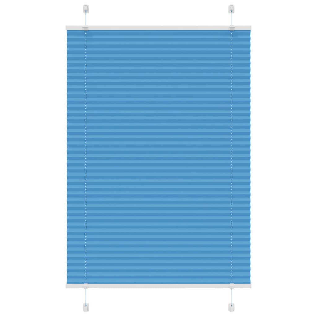 Plissé rolgordijn 80x150 cm stofbreedte 79,4 cm polyester blauw is nu te koop bij PeponiXL, paradijselijk wonen!