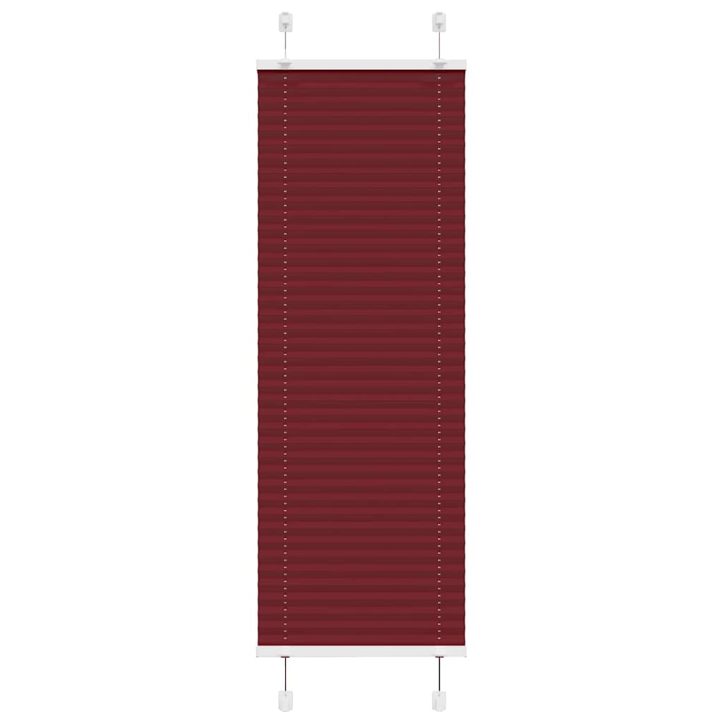 Plissé rolgordijn 40x100 cm stofbreedte 39,4 cm bordeauxrood is nu te koop bij PeponiXL, paradijselijk wonen!