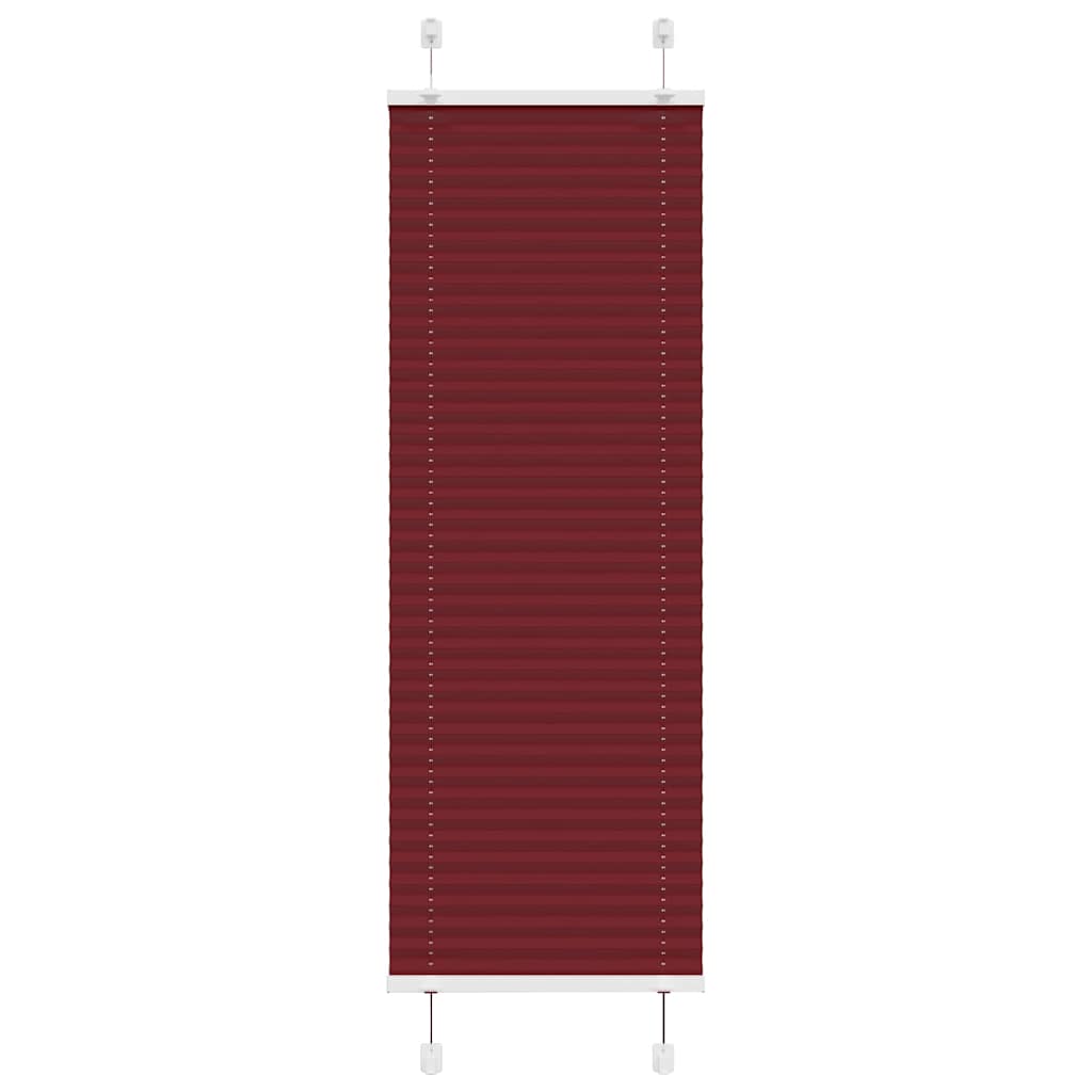 Plissé rolgordijn 50x100 cm stofbreedte 49,4 cm bordeauxrood is nu te koop bij PeponiXL, paradijselijk wonen!