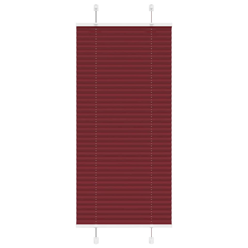 Plissé rolgordijn 65x100 cm stofbreedte 64,4 cm bordeauxrood is nu te koop bij PeponiXL, paradijselijk wonen!