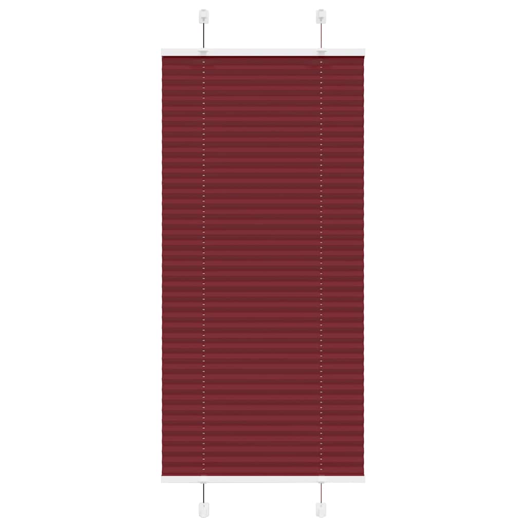 Plissé rolgordijn 65x150 cm stofbreedte 64,4 cm bordeauxrood is nu te koop bij PeponiXL, paradijselijk wonen!
