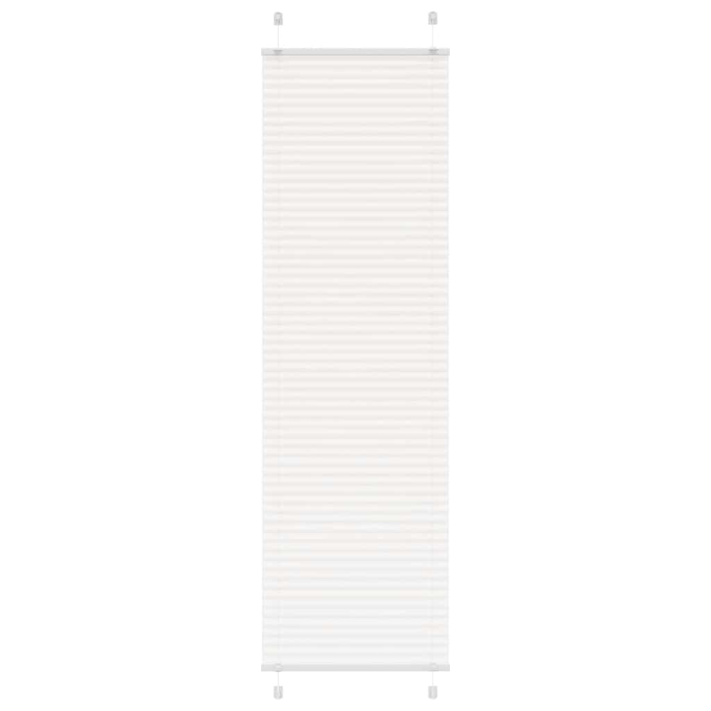 Plissé rolgordijn 55x200 cm stofbreedte 54,4 cm polyester wit is nu te koop bij PeponiXL, paradijselijk wonen!