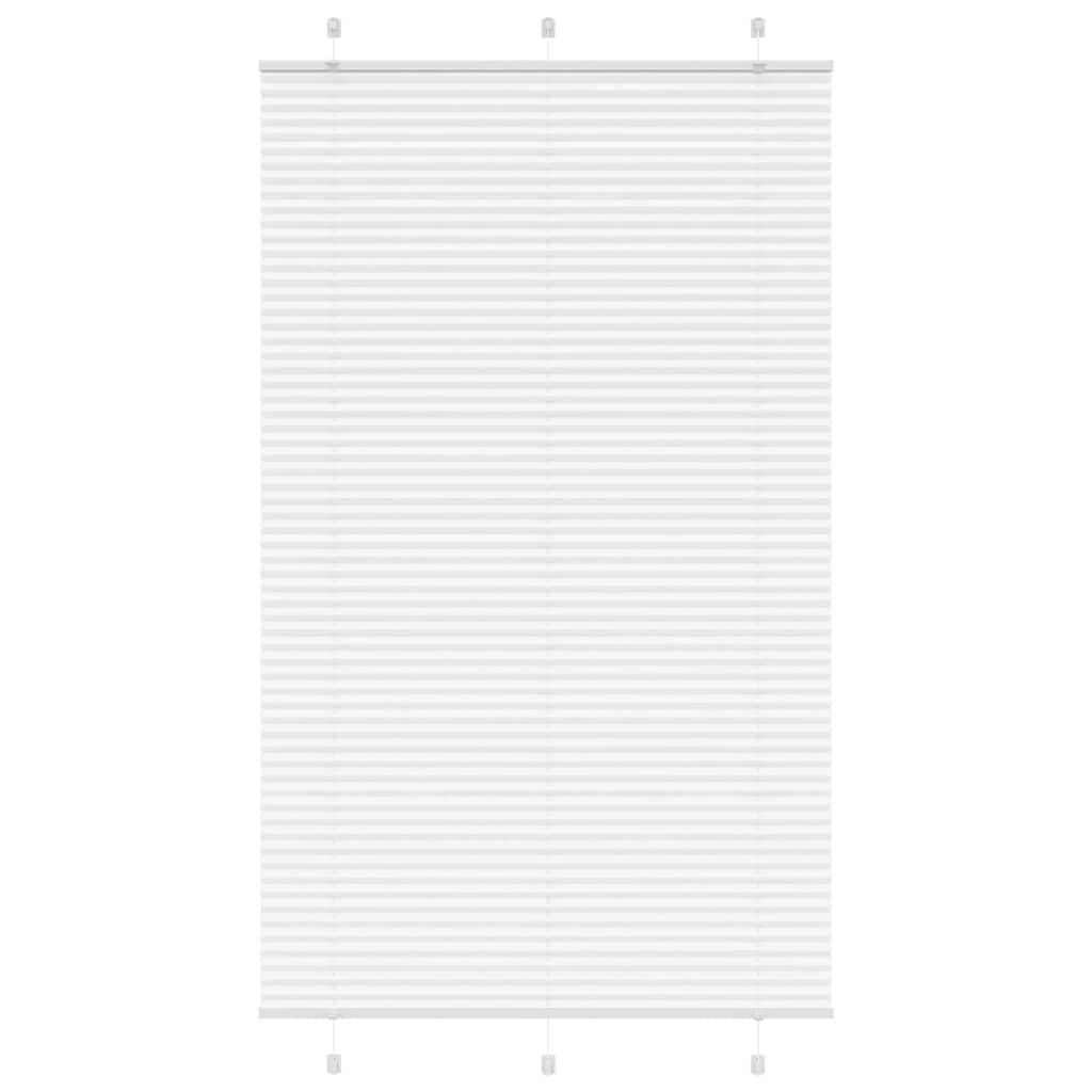 Plissé rolgordijn 115x200 cm stofbreedte 114,4cm polyester wit is nu te koop bij PeponiXL, paradijselijk wonen!