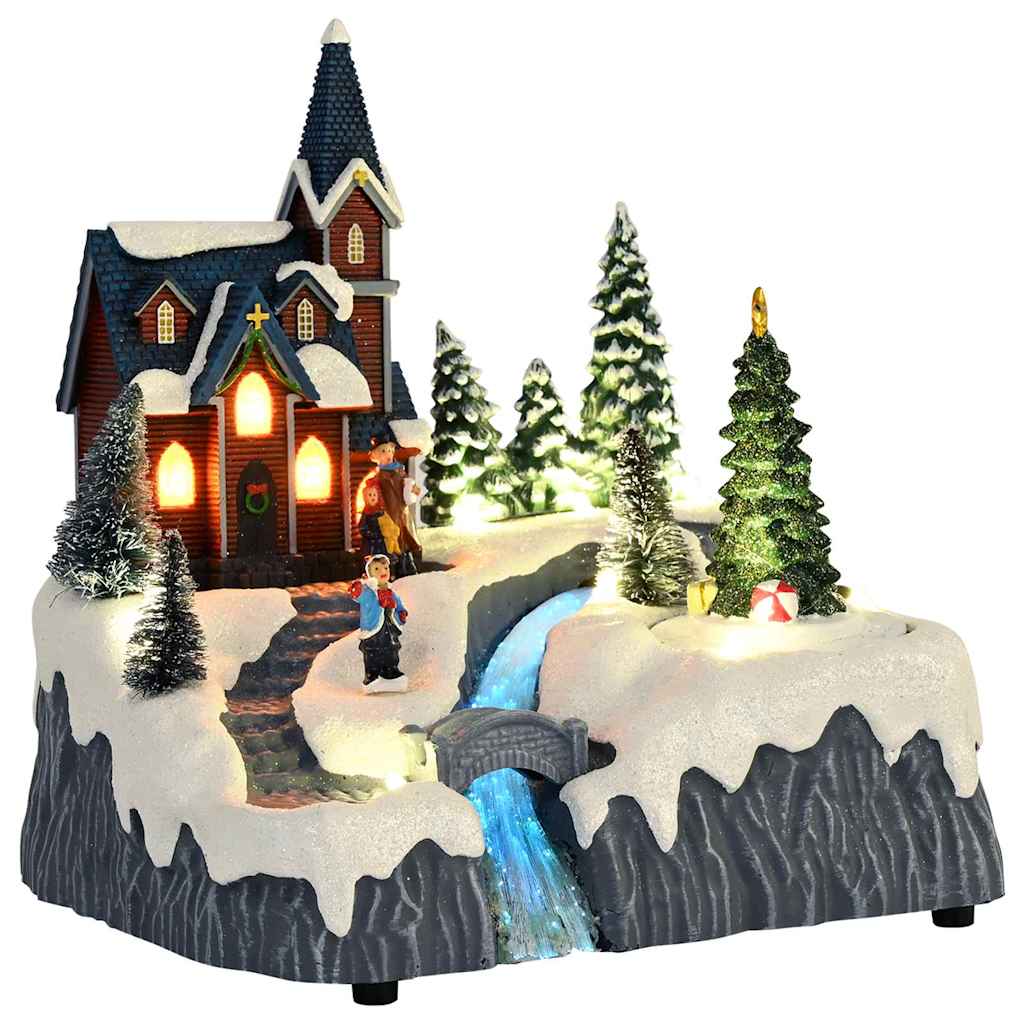 Kerstdorp Decoratie Multikleur 20,5 x 17 x 21 cm Kunststof is nu te koop bij PeponiXL, paradijselijk wonen!