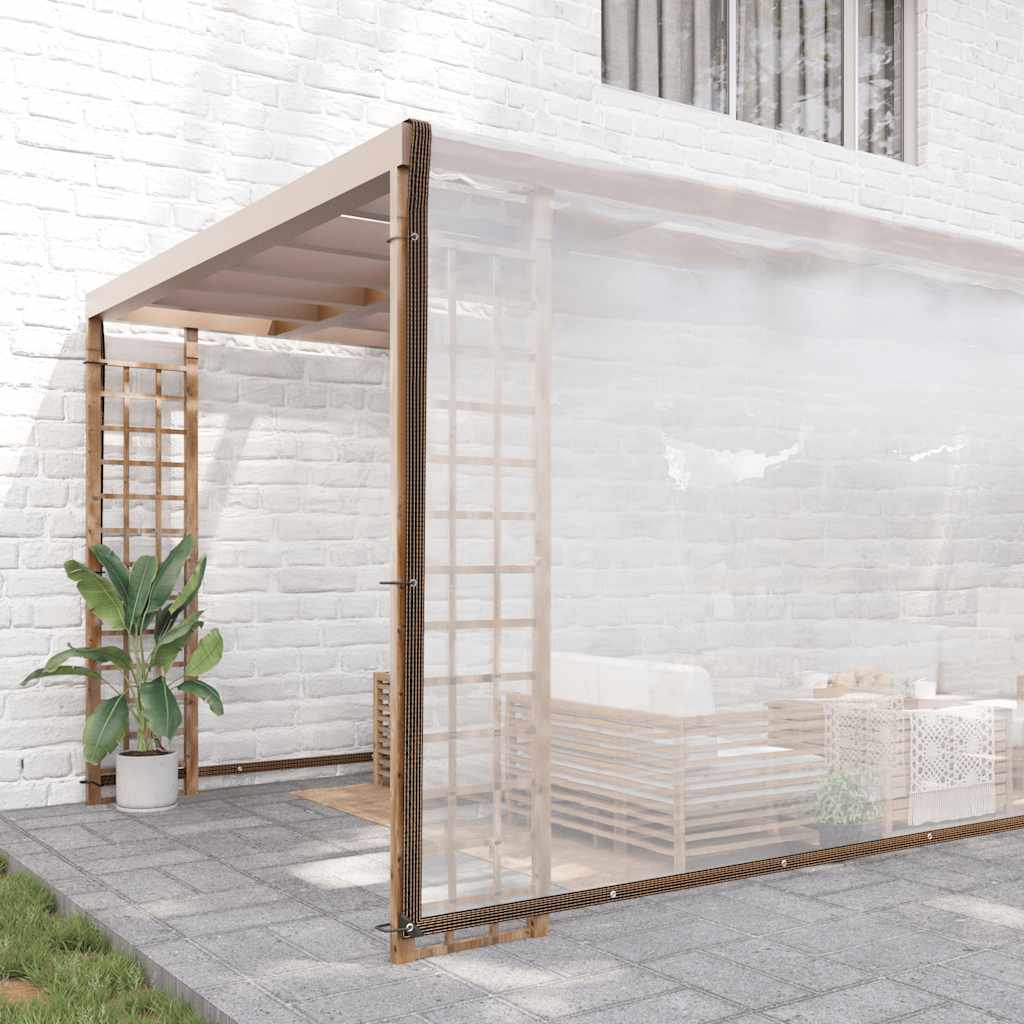 Doorzichtig zeildoek met zeilringen 8x12 m polyethyleen is nu te koop bij PeponiXL, paradijselijk wonen!