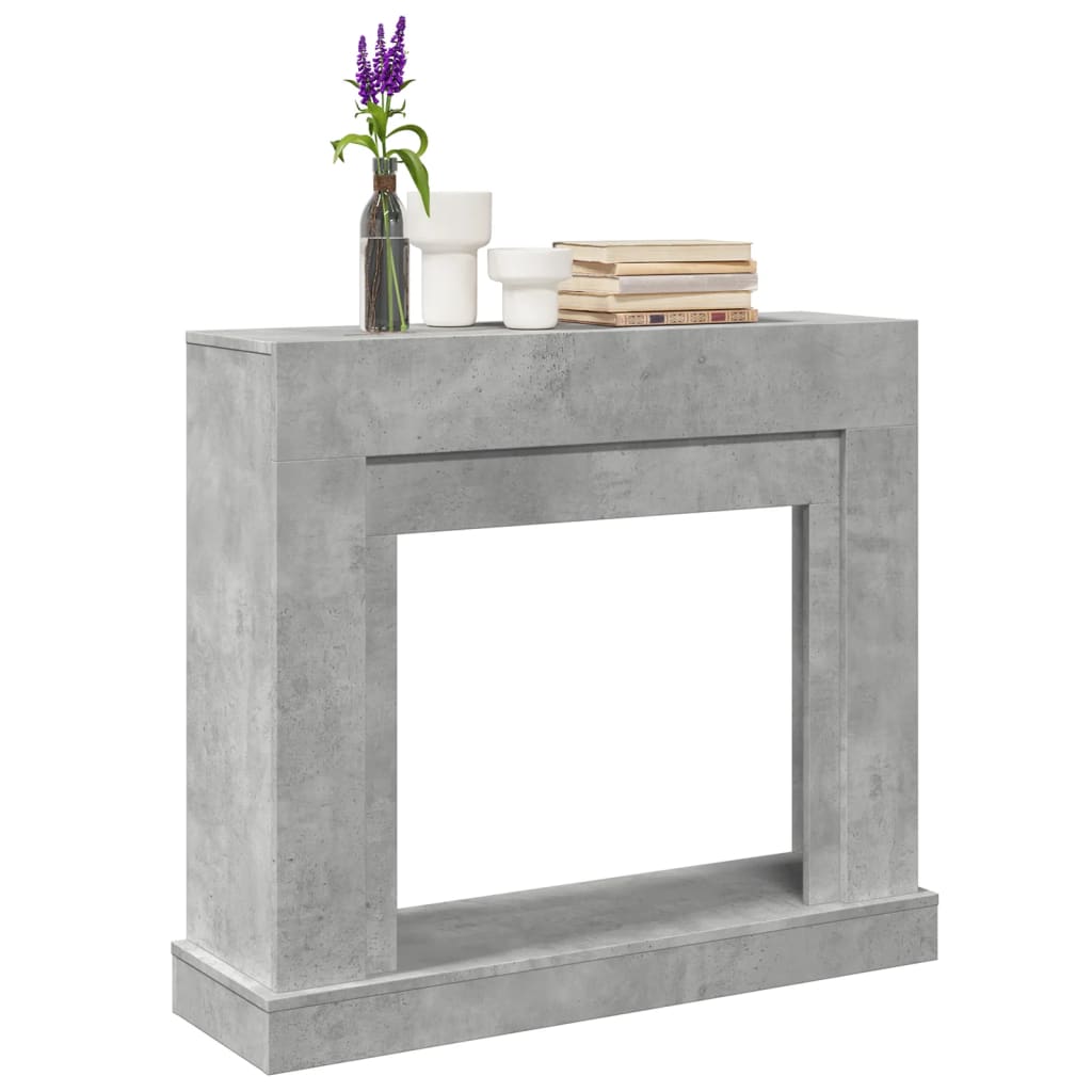 Haardombouw 100x30x87,5 cm bewerkt hout betongrijs is nu te koop bij PeponiXL, paradijselijk wonen!