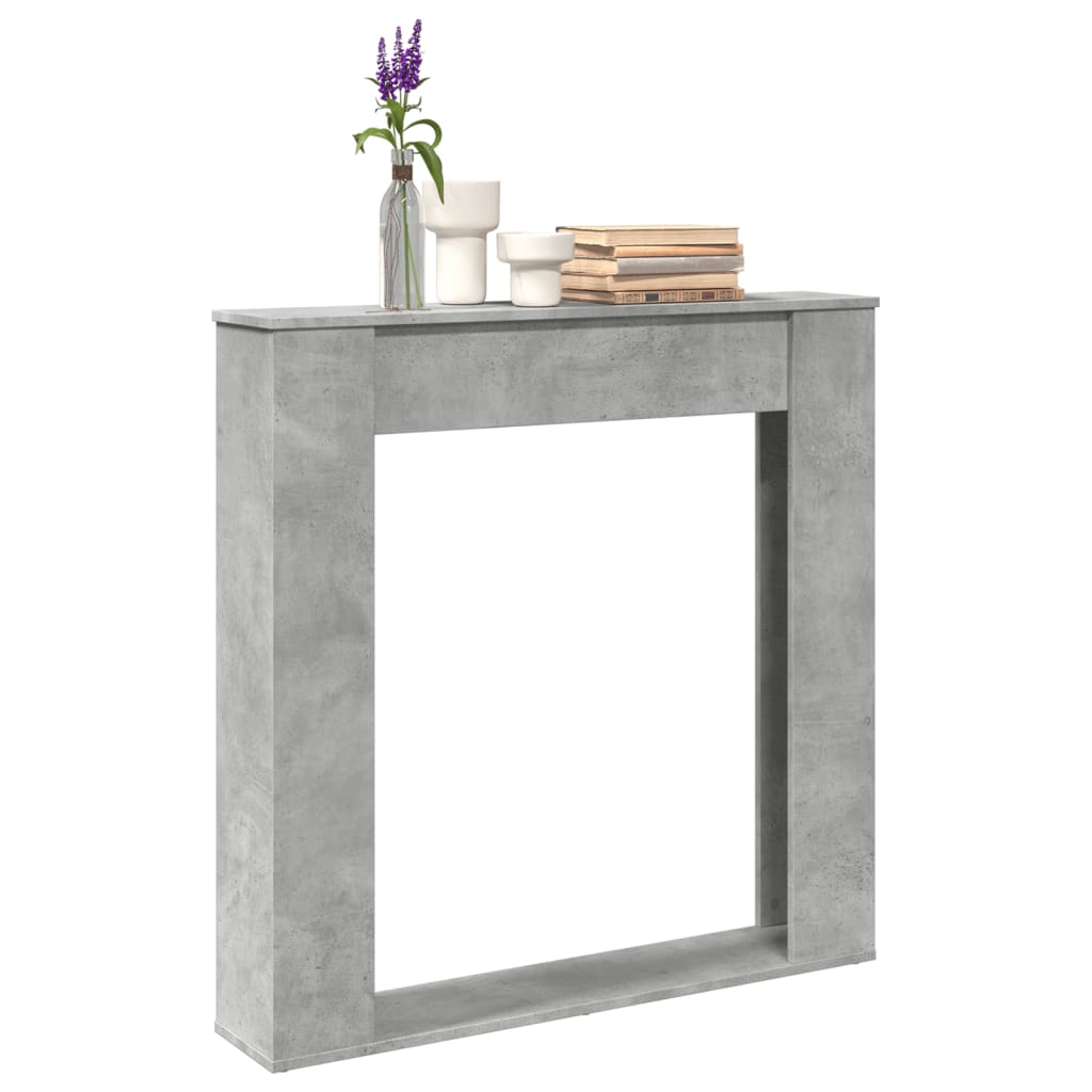 Haardombouw 100x20x100 cm bewerkt hout betongrijs is nu te koop bij PeponiXL, paradijselijk wonen!