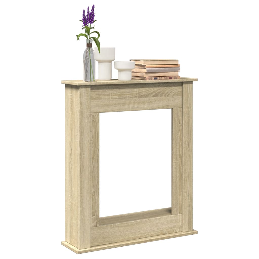Haardombouw 75x20x87,5 cm bewerkt hout sonoma eikenkleurig is nu te koop bij PeponiXL, paradijselijk wonen!
