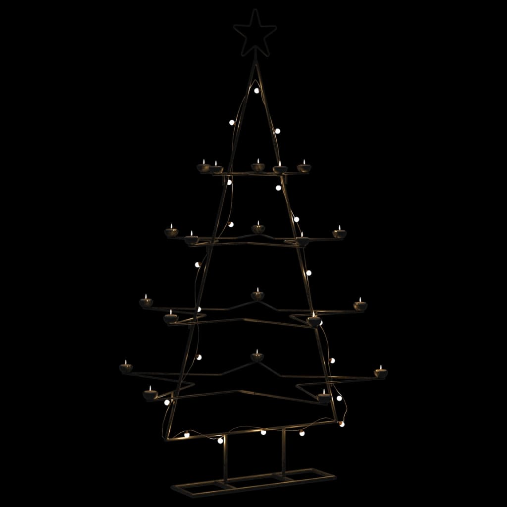 Kerstdecoratie kerstboom 140 cm metaal zwart is nu te koop bij PeponiXL, paradijselijk wonen!