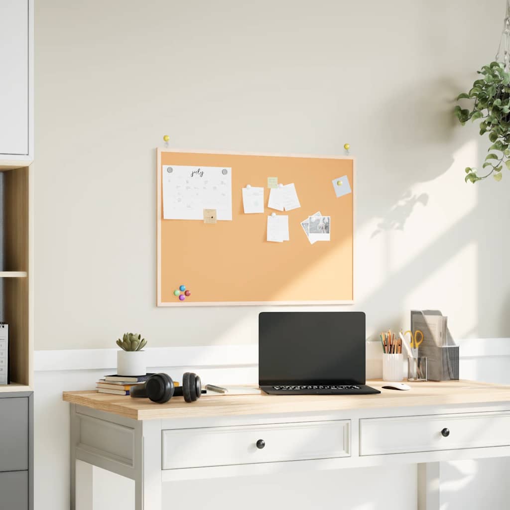 Kurkbord met massief grenenhouten frame 80x55 cm is nu te koop bij PeponiXL, paradijselijk wonen!