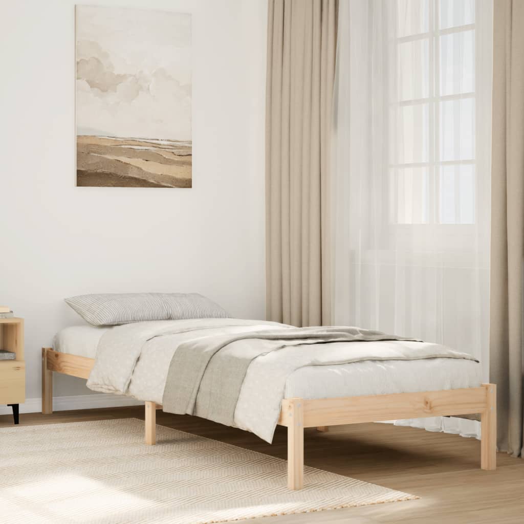 Bedframe extra lang zonder matras massief grenenhout 80x220 cm is nu te koop bij PeponiXL, paradijselijk wonen!