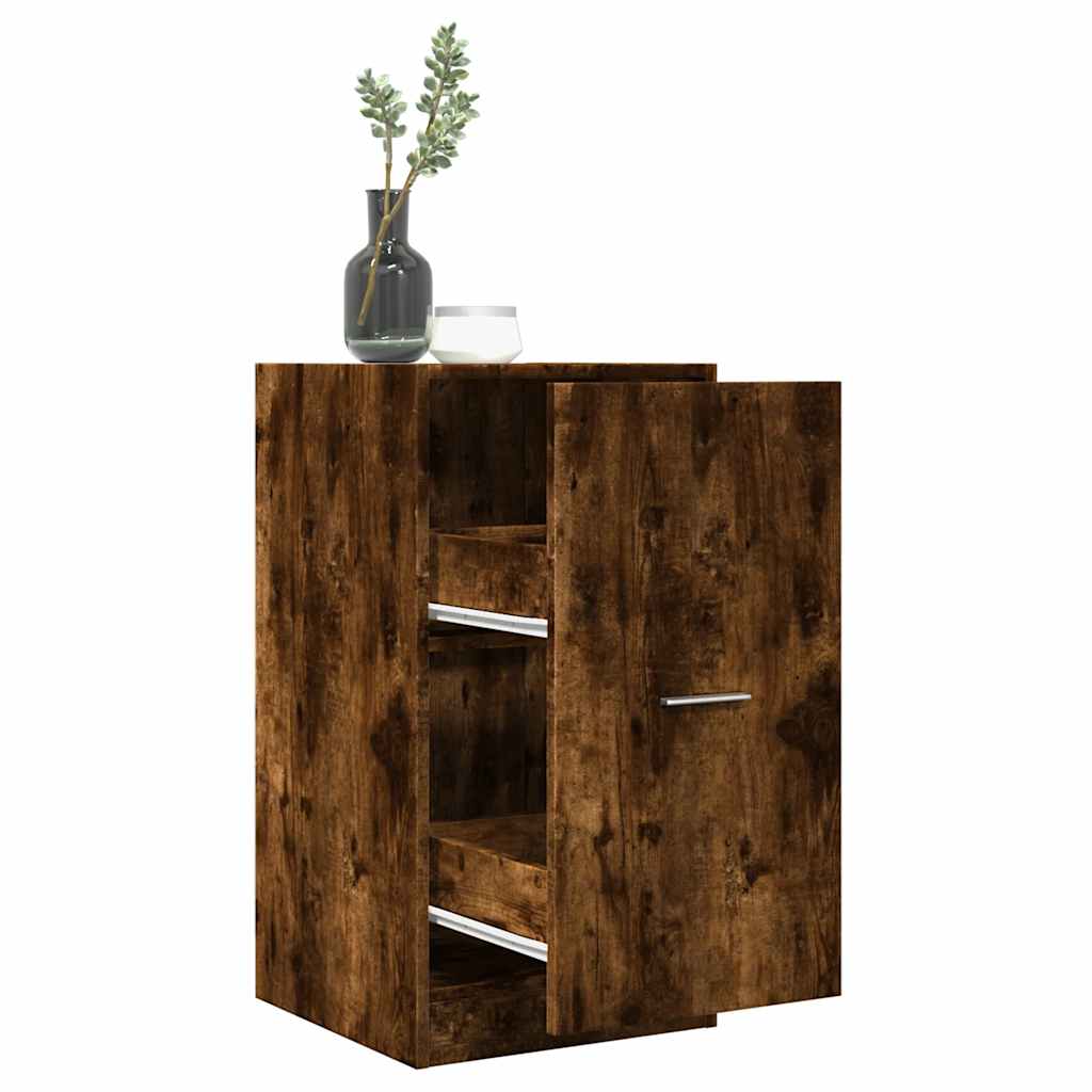 Apothekerskast 40x41x77,5 cm bewerkt hout gerookt eikenkleurig is nu te koop bij PeponiXL, paradijselijk wonen!