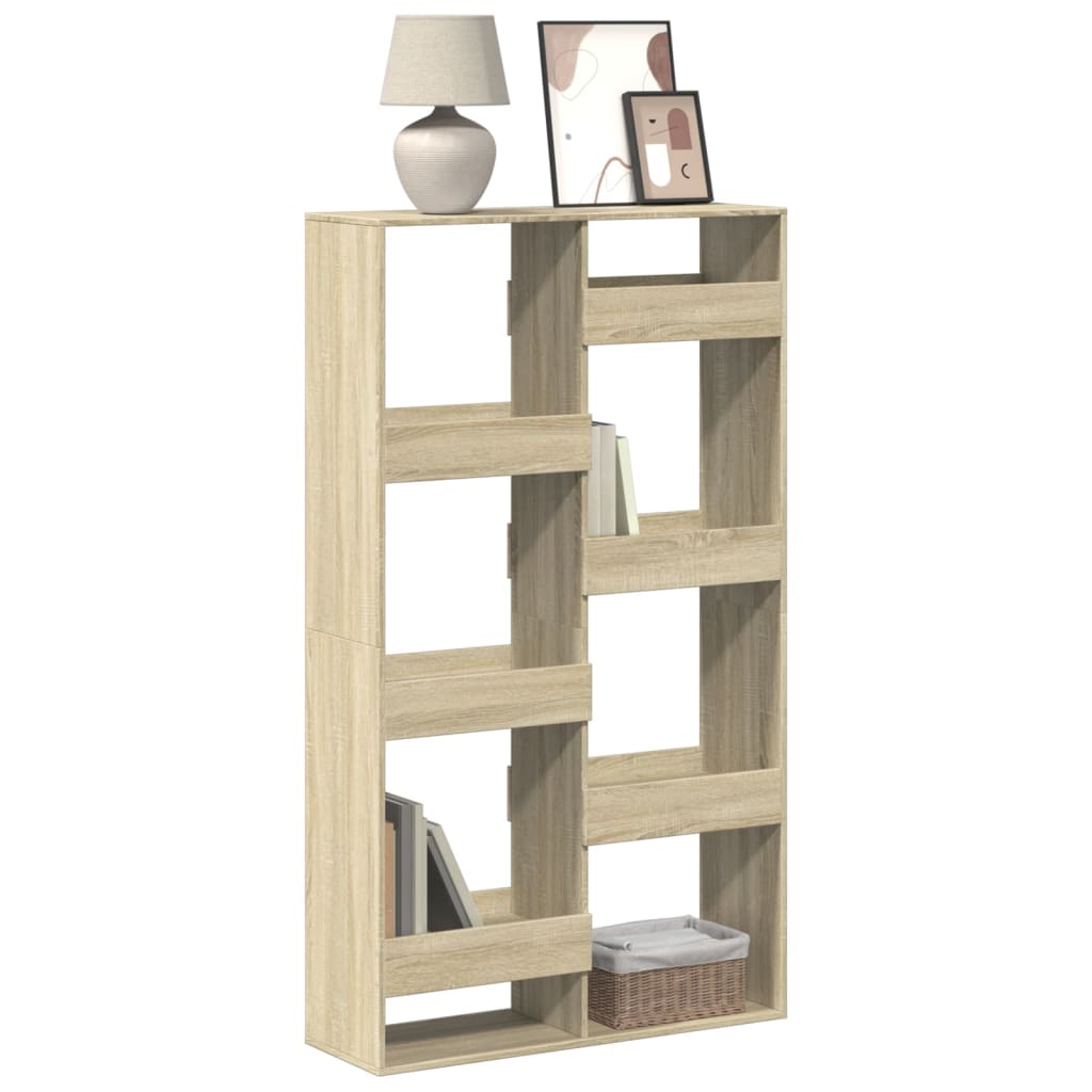 Boekenkast 100x33x175 cm bewerkt hout sonoma eikenkleurig is nu te koop bij PeponiXL, paradijselijk wonen!