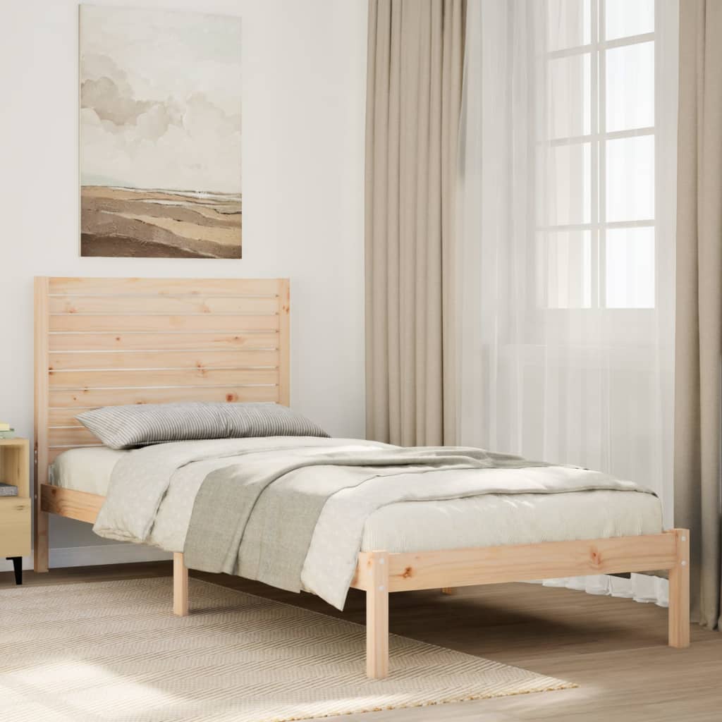 Bedframe extra lang zonder matras massief hout 90x210 cm is nu te koop bij PeponiXL, paradijselijk wonen!