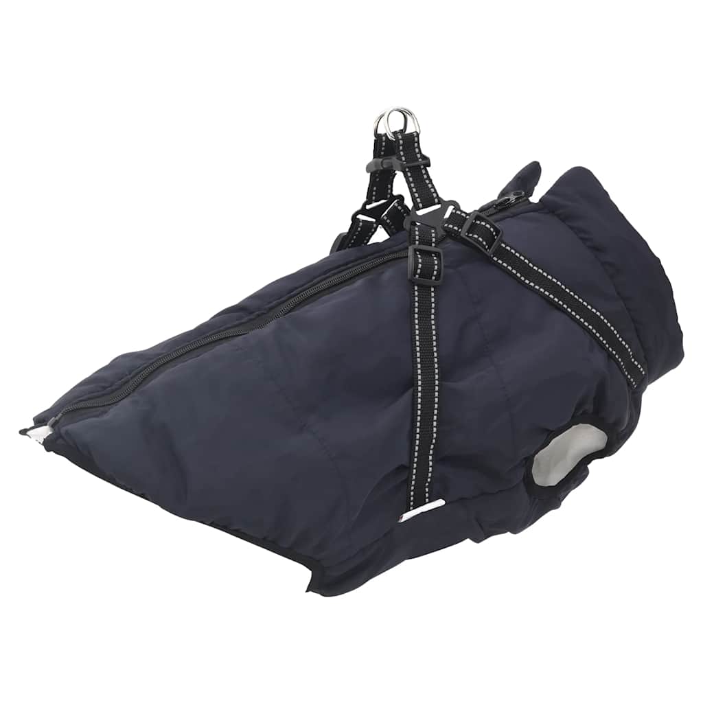 Hondenjas met harnas waterdicht reflecterend marineblauw L52 is nu te koop bij PeponiXL, paradijselijk wonen!
