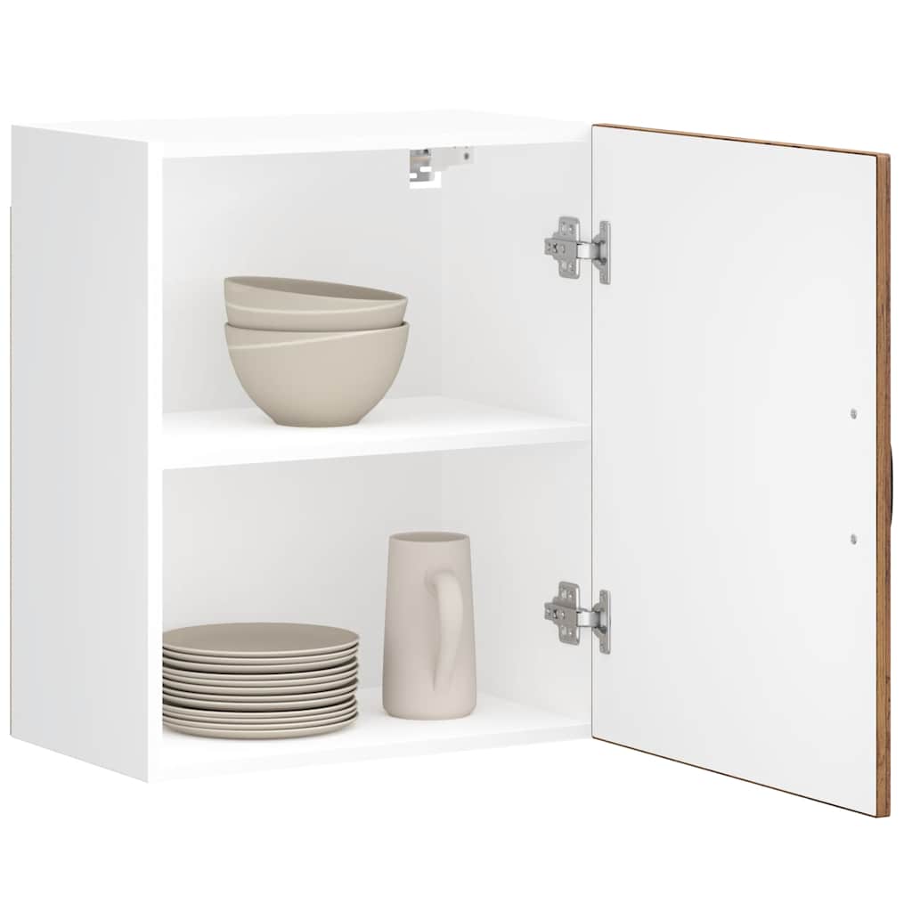Keukenwandkasten 2 st Lucca oud houtkleurig bewerkt hout is nu te koop bij PeponiXL, paradijselijk wonen!