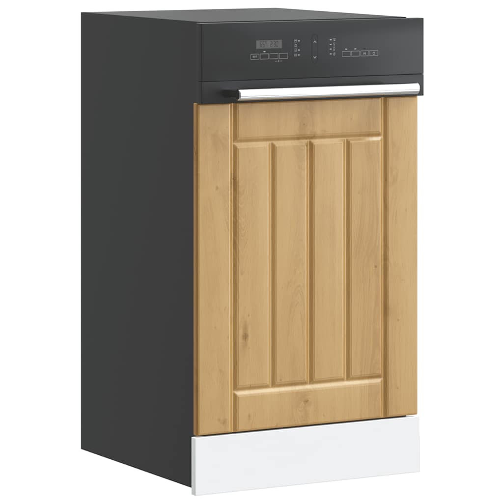 Vaatwaspaneel Lucca bewerkt hout artisanaal eikenkleur is nu te koop bij PeponiXL, paradijselijk wonen!