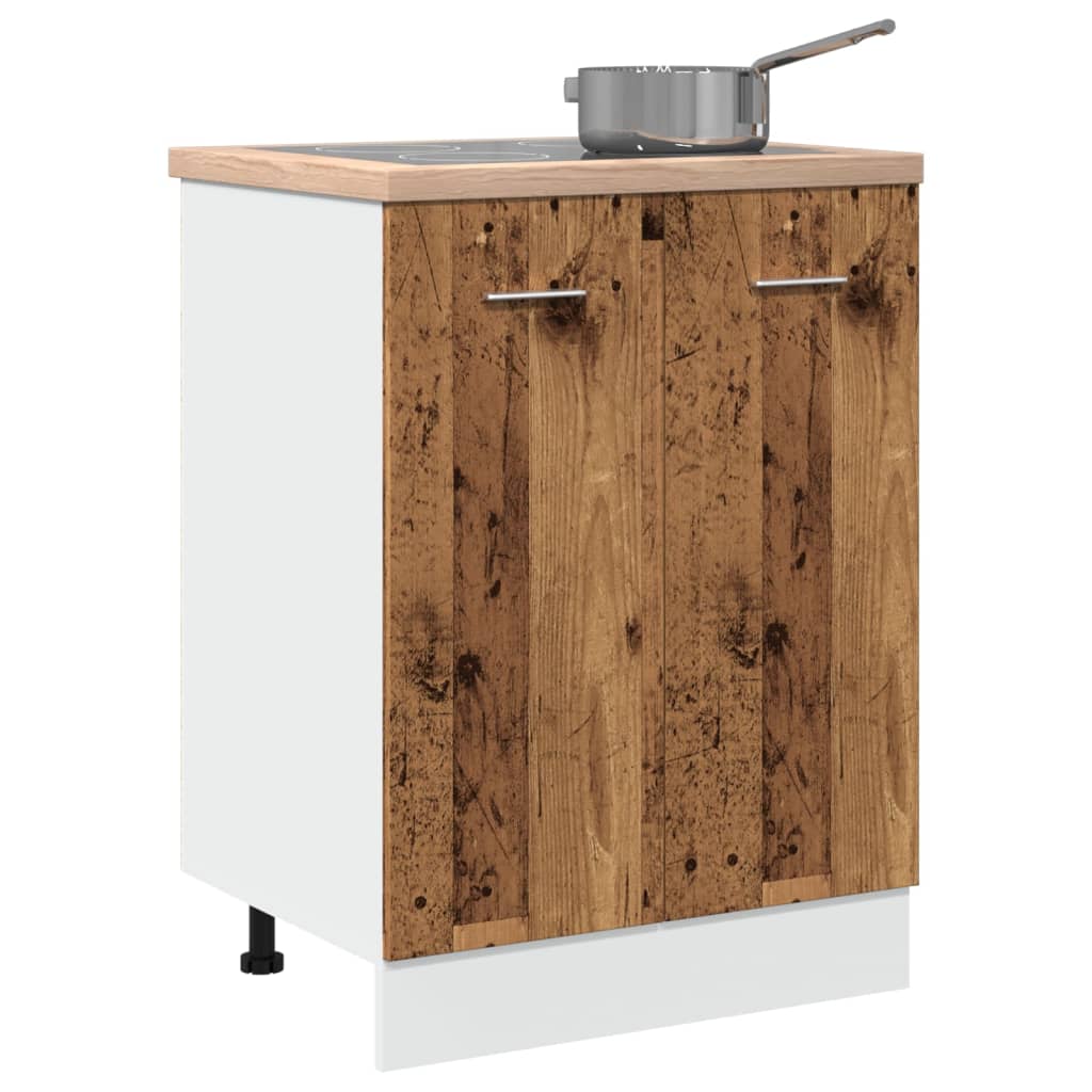 Onderkast Lyon 60x46x81,5 cm bewerkt hout oud houtkleurig is nu te koop bij PeponiXL, paradijselijk wonen!