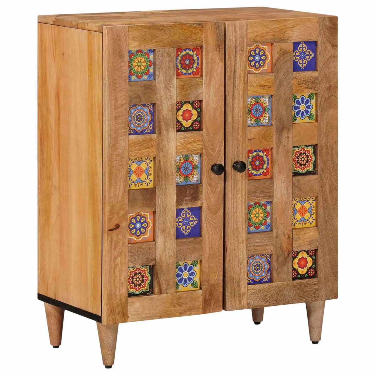Dressoir Naturel 60 x 33 x 75 cm Massief Mango Hout is nu te koop bij PeponiXL, paradijselijk wonen!