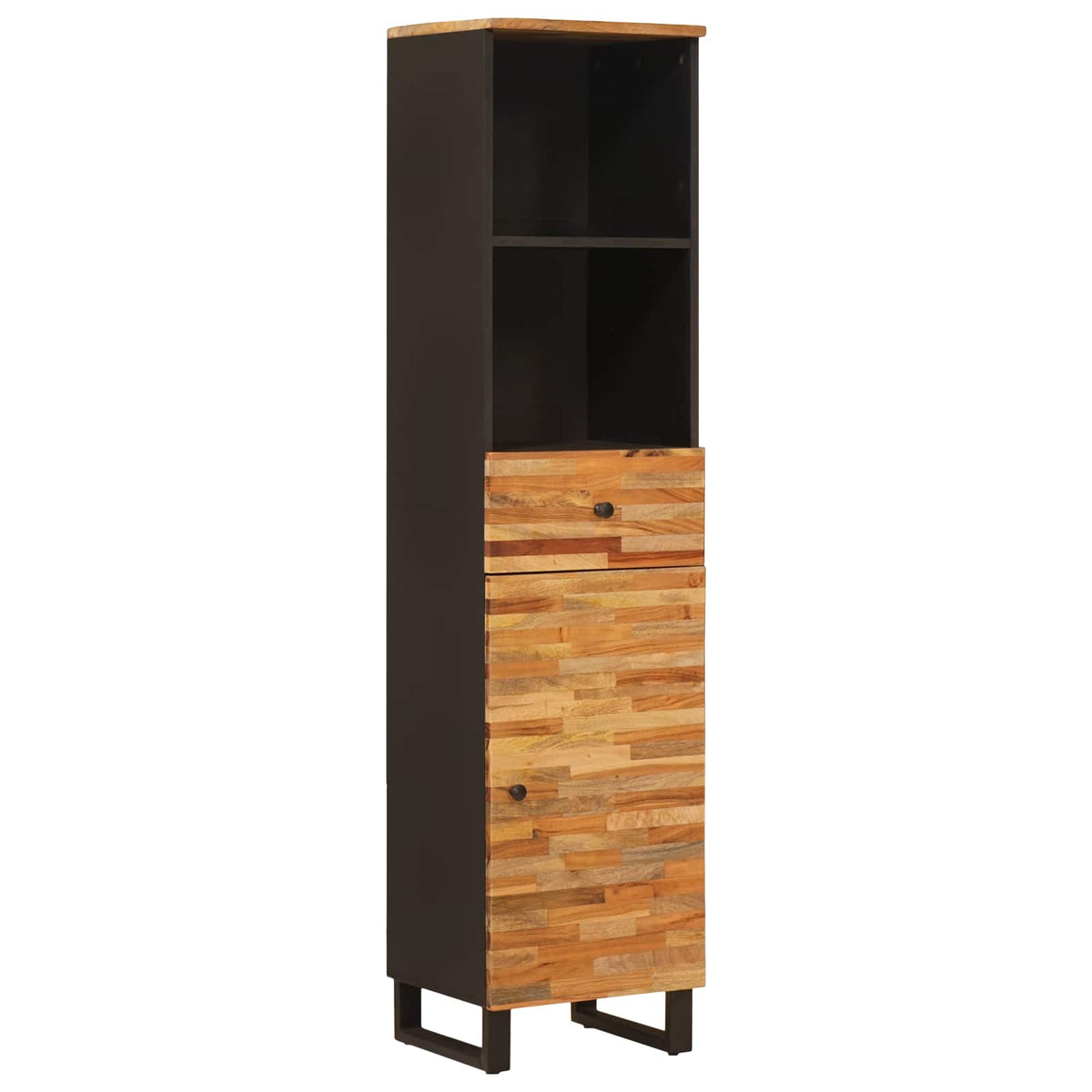 Badkamerkast Artisan Eiken 38 x 33 x 160 cm Massief Mango Hout is nu te koop bij PeponiXL, paradijselijk wonen!