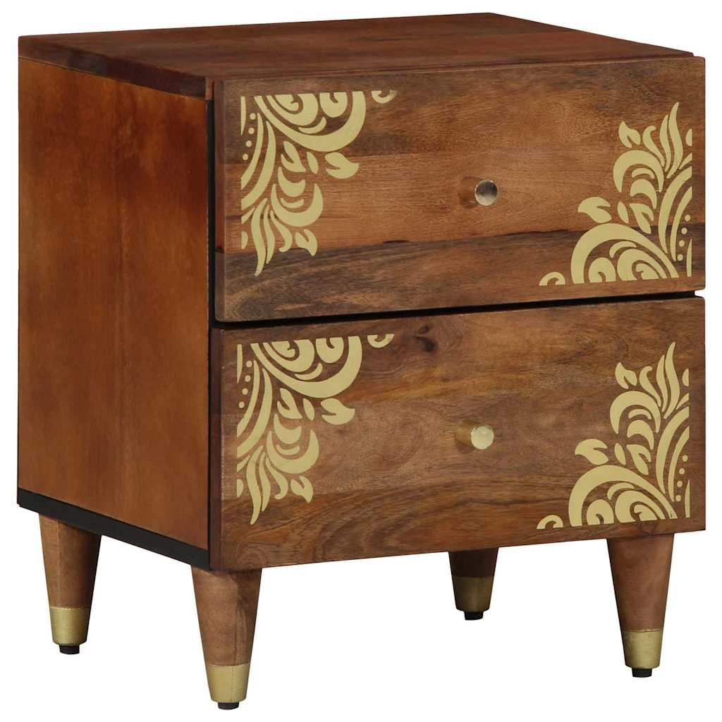 Nachtkastje Honingbruin 40 x 33 x 46 cm Massief Mango Hout is nu te koop bij PeponiXL, paradijselijk wonen!