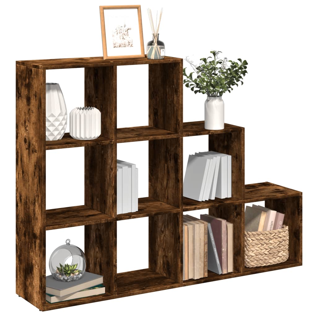 Kamerscherm / boekenkast 137,5x29x103,5 cm hout gerookt eiken is nu te koop bij PeponiXL, paradijselijk wonen!