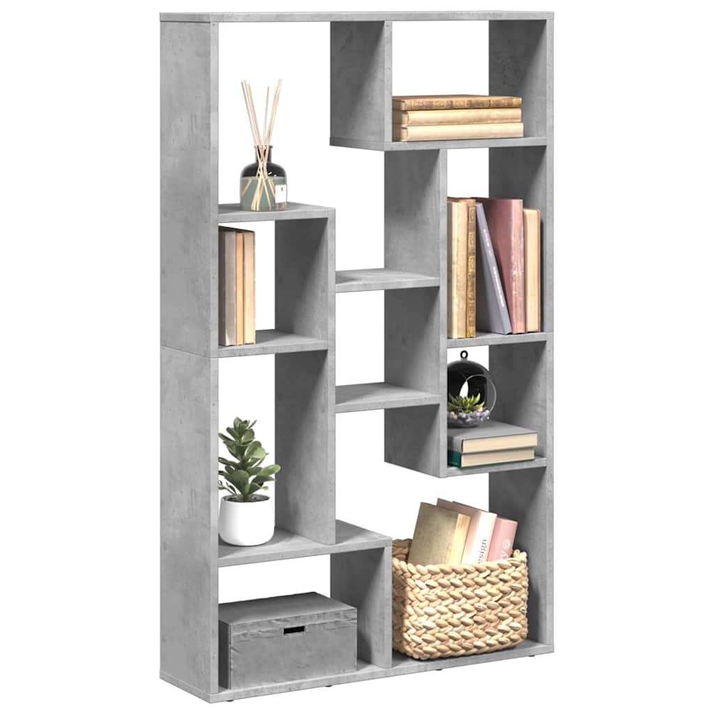 Boekenkast 72x20x120,5 cm bewerkt hout betongrijs is nu te koop bij PeponiXL, paradijselijk wonen!