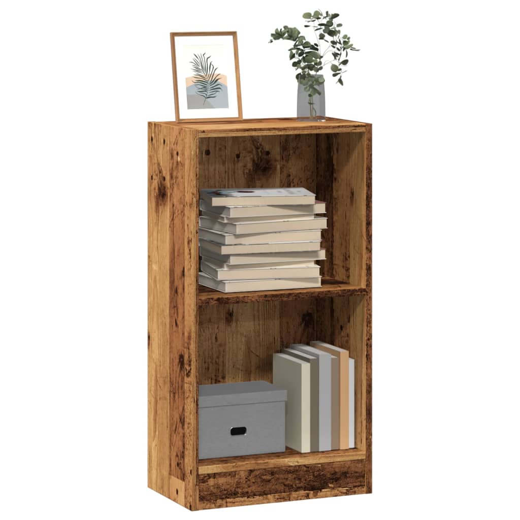 Boekenkast 40x24x76 cm bewerkt hout oud houtkleurig is nu te koop bij PeponiXL, paradijselijk wonen!