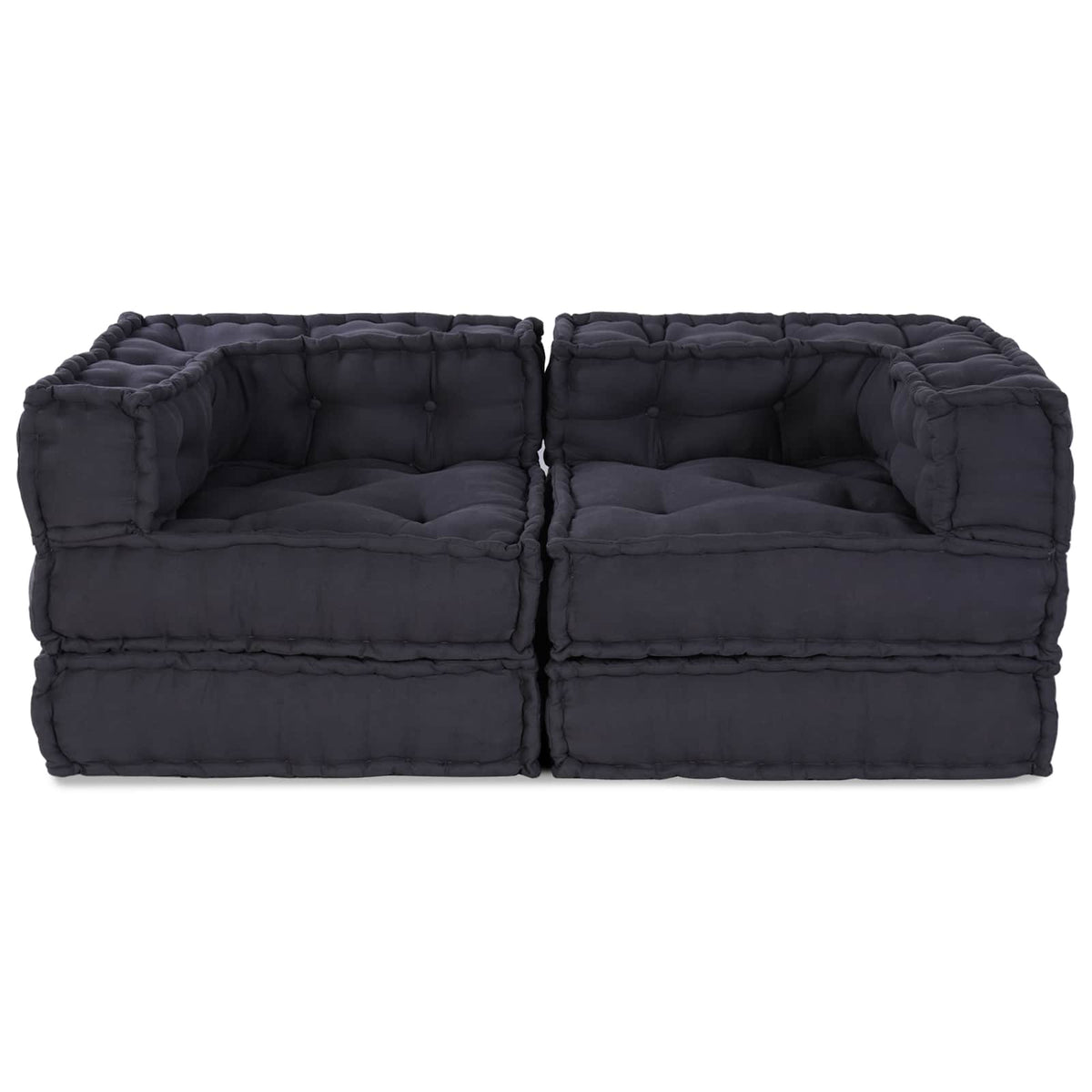 Modulair Sofabet 2 pcs Antracietkleurig 140 x 70 x 56 cm Stof is nu te koop bij PeponiXL, paradijselijk wonen!