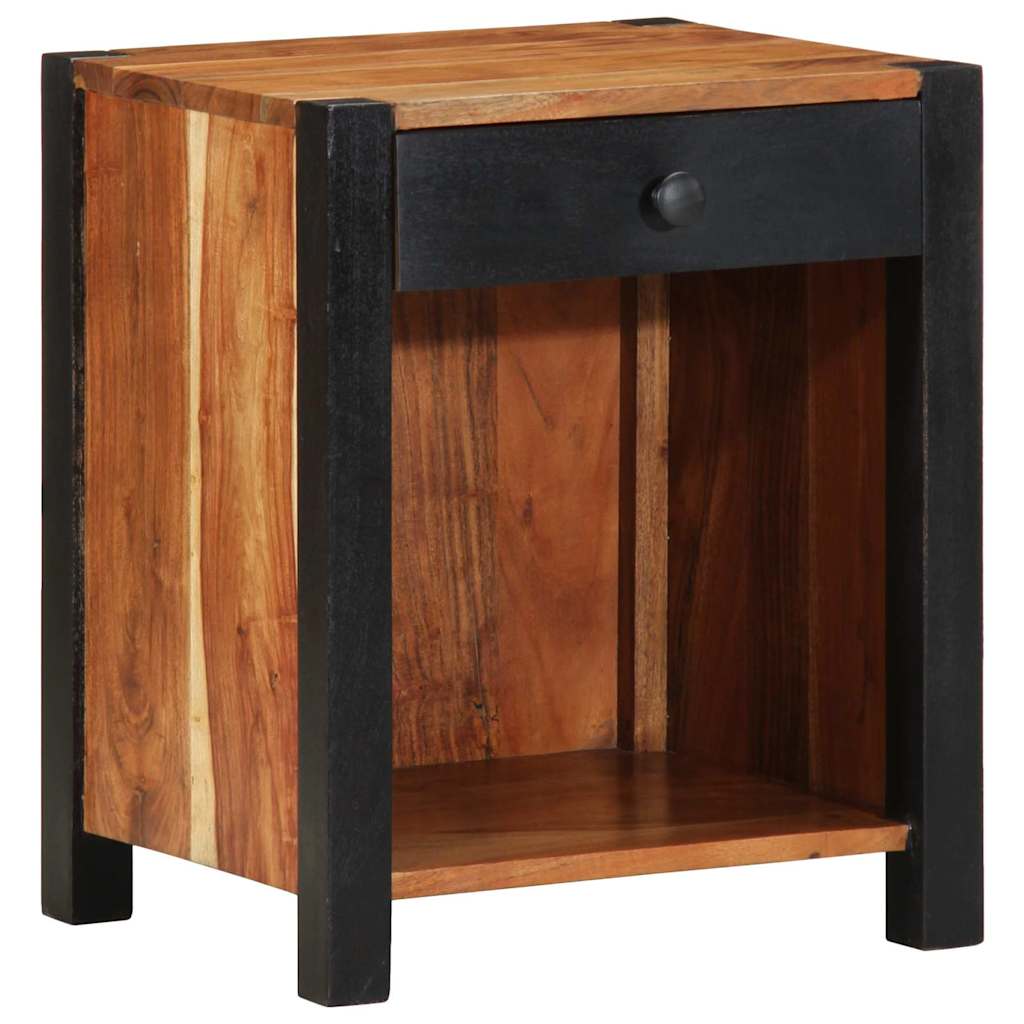 Nachtkastje Bruin 40 x 35 x 50 cm Massief Acaciahout is nu te koop bij PeponiXL, paradijselijk wonen!