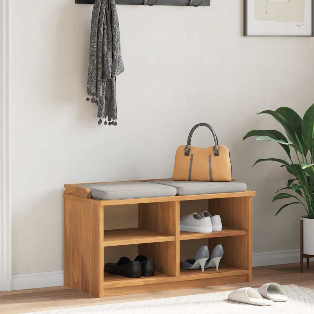 Gangbankje SANDNES 87x40x50 cm massief grenenhout is nu te koop bij PeponiXL, paradijselijk wonen!