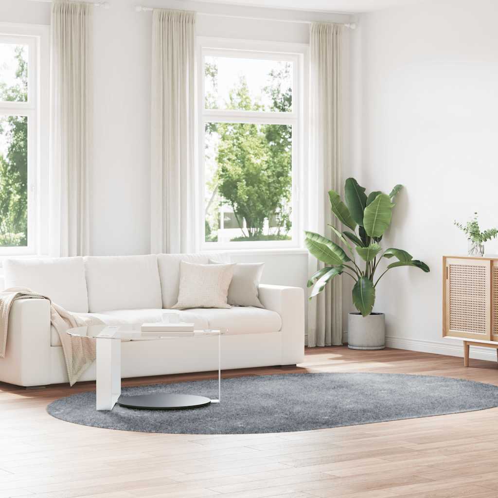 Hoogpolig vloerkleed NAVARRA 300x200 cm polyester lichtgrijs is nu te koop bij PeponiXL, paradijselijk wonen!