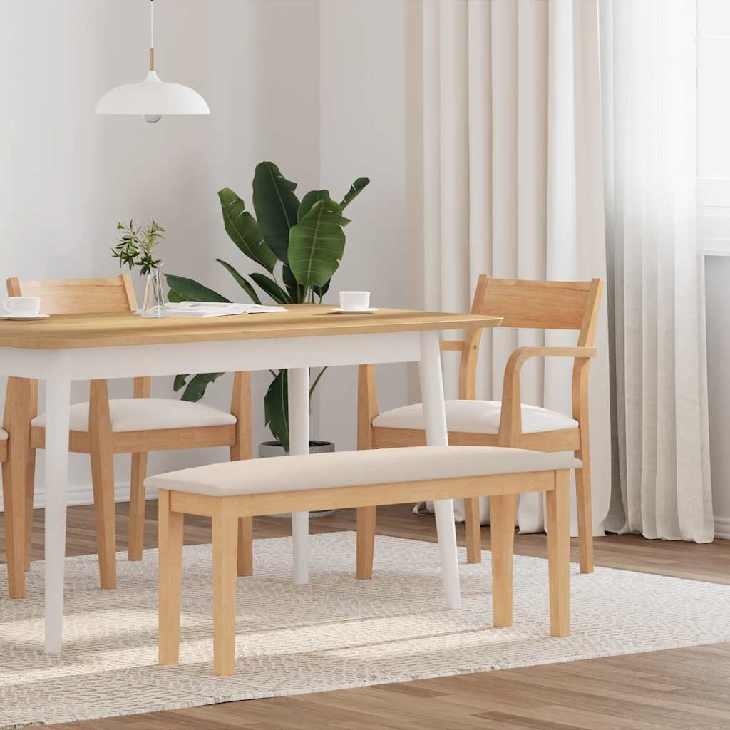 Bank 110 cm massief hout rubber is nu te koop bij PeponiXL, paradijselijk wonen!