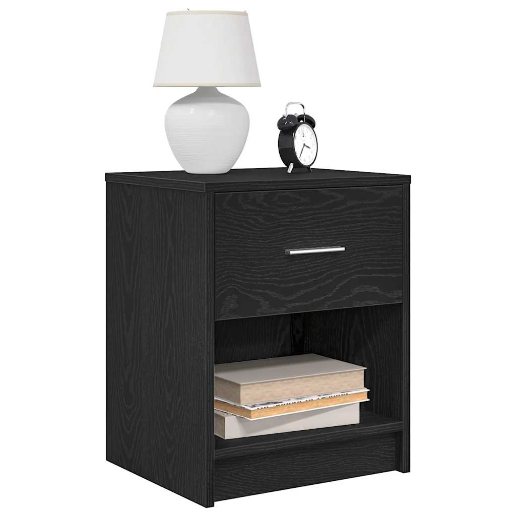 Nachtkastjes 2 st met lade 40x34x50 cm zwart is nu te koop bij PeponiXL, paradijselijk wonen!