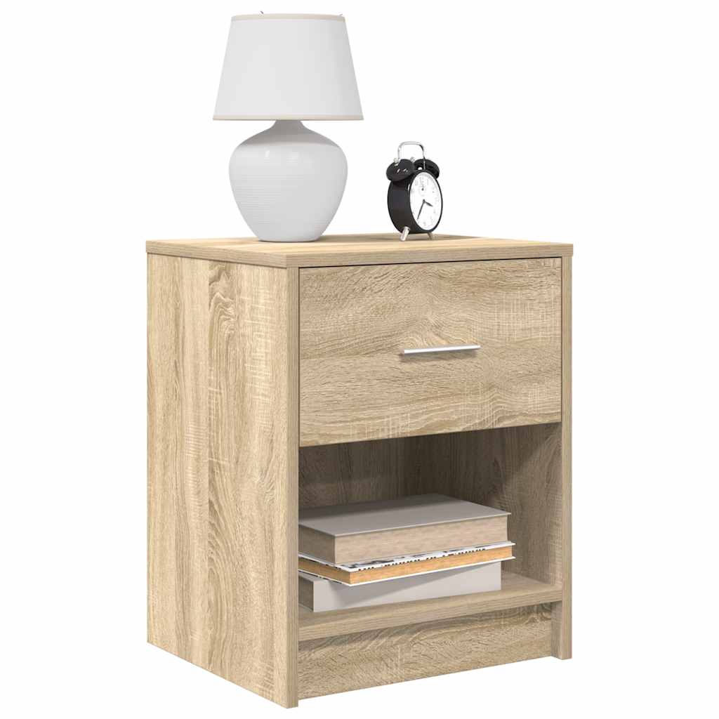 Nachtkastjes 2 st met lade 40x34x50 cm sonoma eikenkleurig is nu te koop bij PeponiXL, paradijselijk wonen!