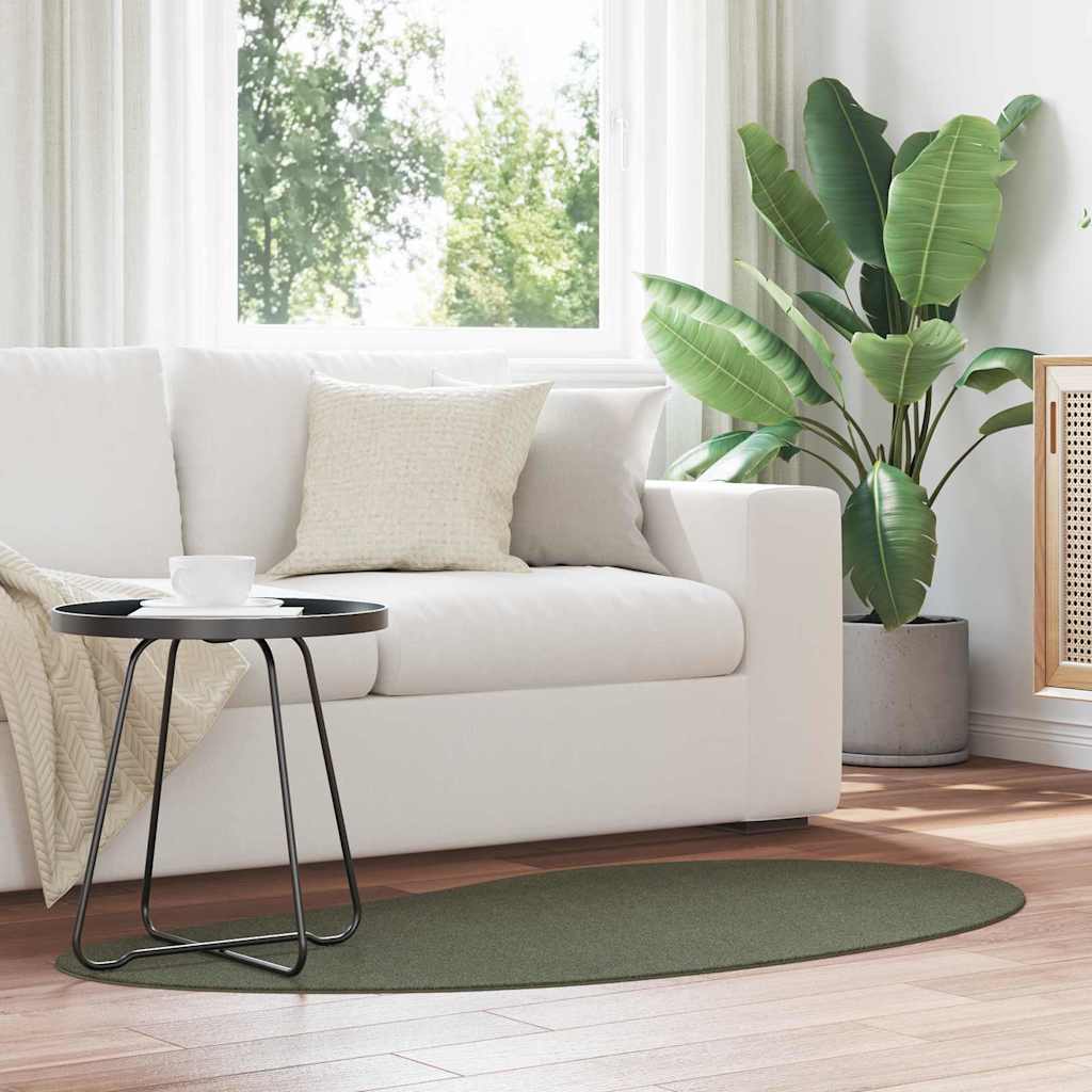 Tapijt HUARTE Bosgroen 80 x 150 cm Polyester is nu te koop bij PeponiXL, paradijselijk wonen!