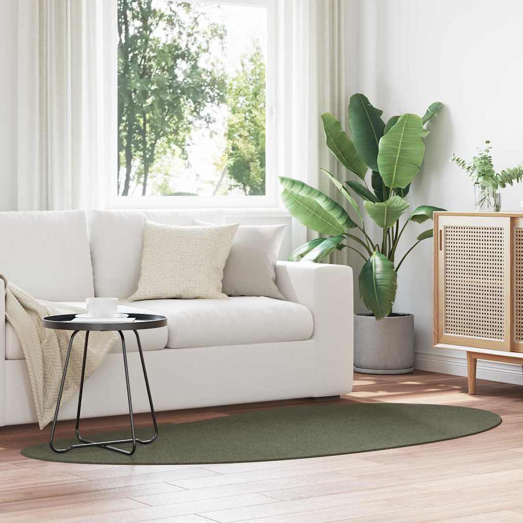 Tapijt HUARTE Bosgroen 100 x 200 cm Polyester is nu te koop bij PeponiXL, paradijselijk wonen!