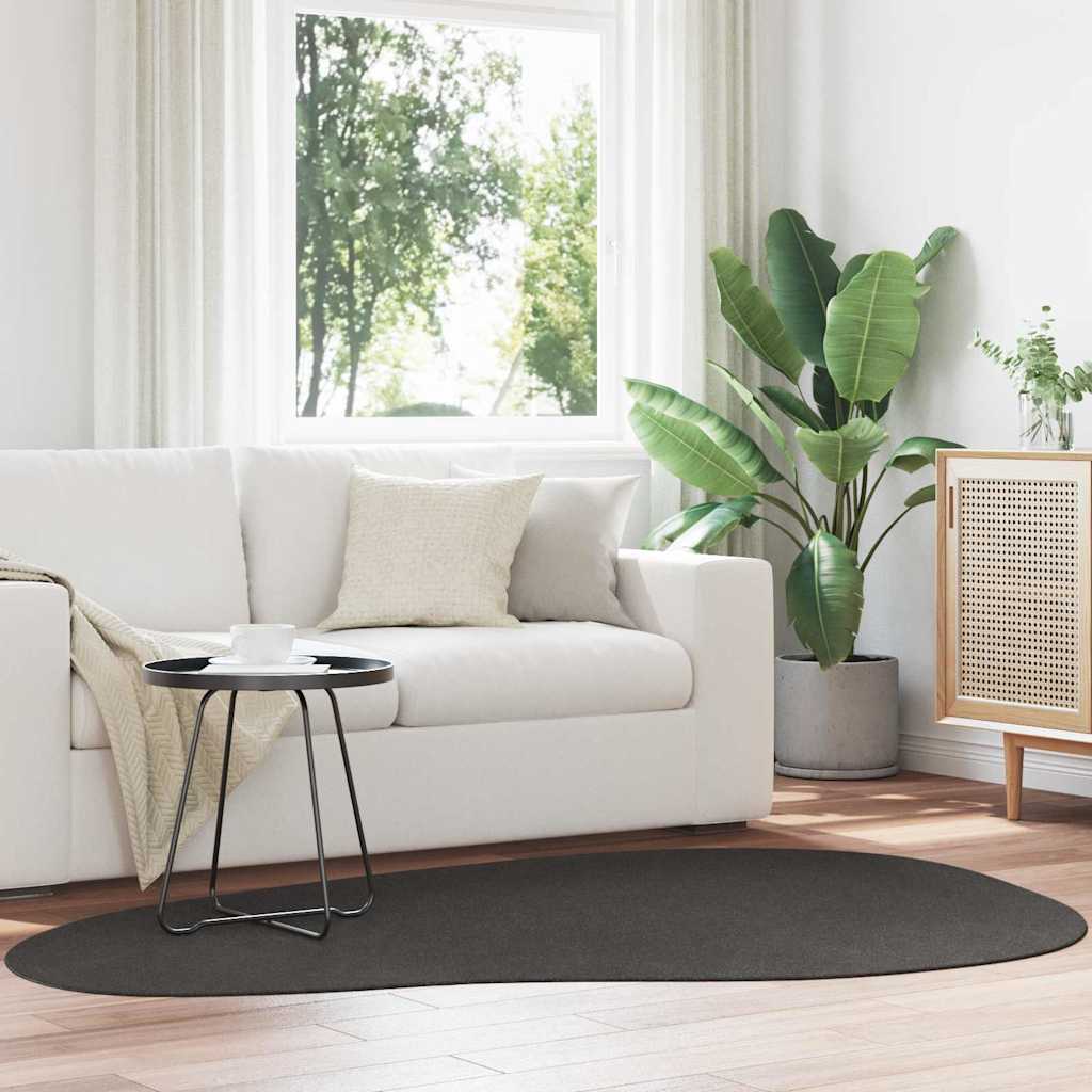 Vloerkleden HUARTE Antraciet 140 x 200 cm Polyester is nu te koop bij PeponiXL, paradijselijk wonen!